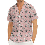 Cute French Bulldog Puppy Pattern Print Men's Deep V-Neck Shirt