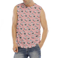 Cute French Bulldog Puppy Pattern Print Men's Fitness Tank Top
