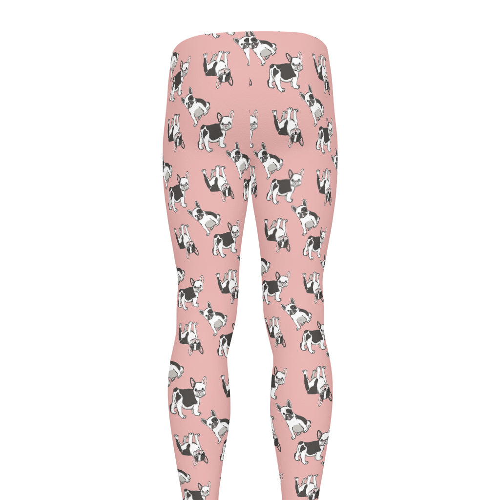 Cute French Bulldog Puppy Pattern Print Men's leggings