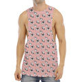 Cute French Bulldog Puppy Pattern Print Men's Muscle Tank Top