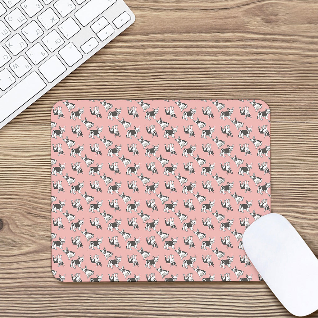 Cute French Bulldog Puppy Pattern Print Mouse Pad