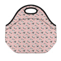 Cute French Bulldog Puppy Pattern Print Neoprene Lunch Bag
