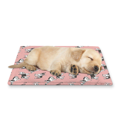 Cute French Bulldog Puppy Pattern Print Pet Cooling Mat Cover
