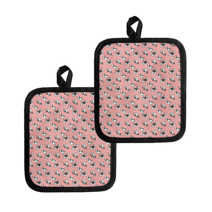 Cute French Bulldog Puppy Pattern Print Pot Holders