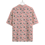 Cute French Bulldog Puppy Pattern Print Rayon Hawaiian Shirt