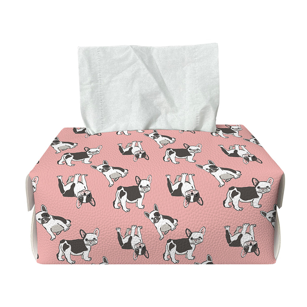 Cute French Bulldog Puppy Pattern Print Rectangle Tissue Box Cover