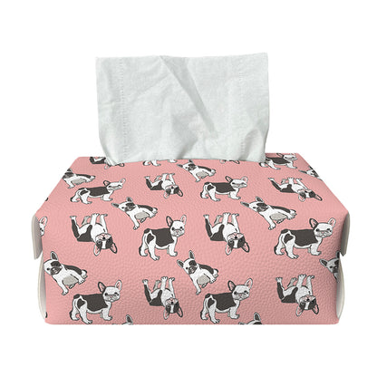 Cute French Bulldog Puppy Pattern Print Rectangle Tissue Box Cover