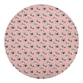 Cute French Bulldog Puppy Pattern Print Round Blanket