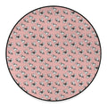 Cute French Bulldog Puppy Pattern Print Round Floor Mat