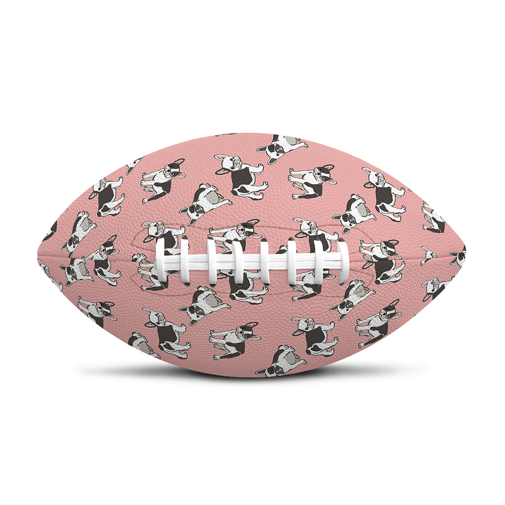 Cute French Bulldog Puppy Pattern Print Rugby Ball