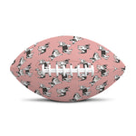 Cute French Bulldog Puppy Pattern Print Rugby Ball