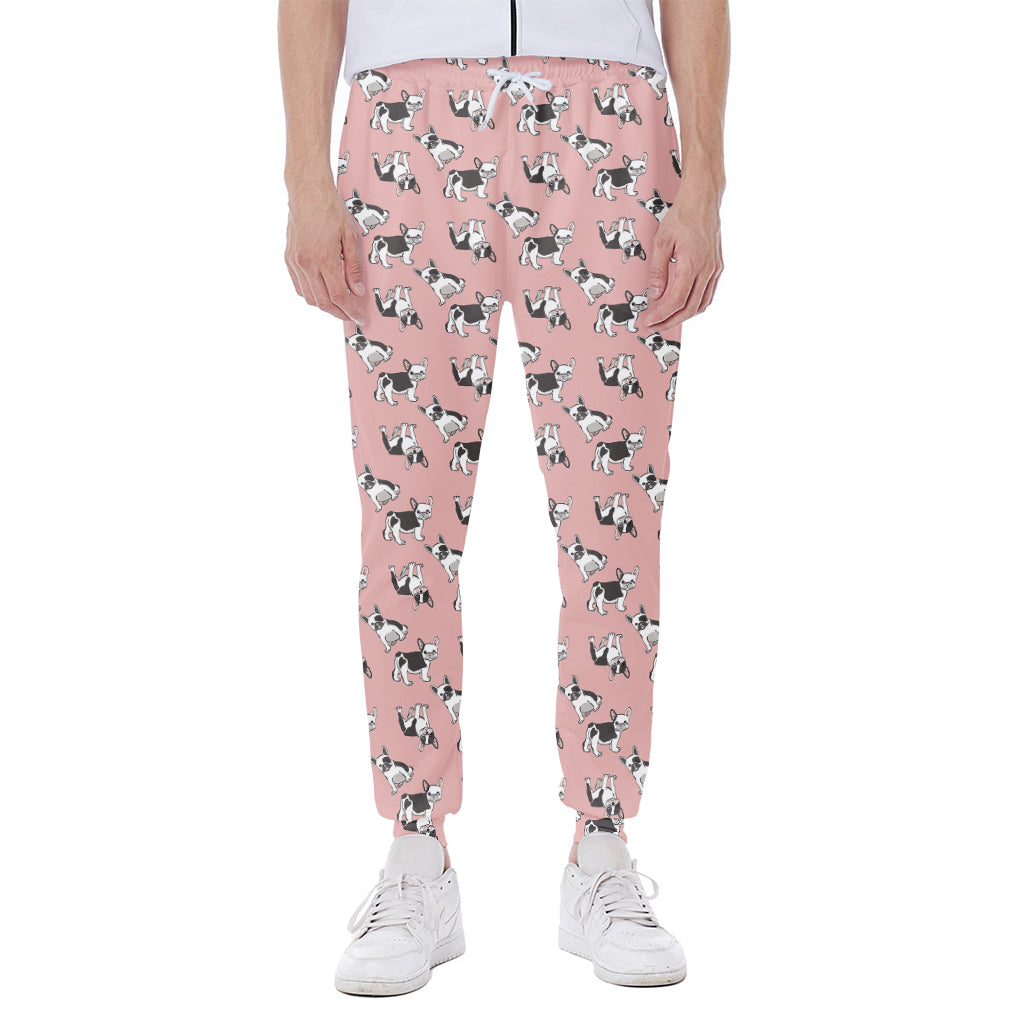 Cute French Bulldog Puppy Pattern Print Scuba Joggers