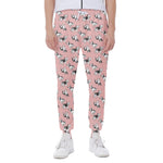 Cute French Bulldog Puppy Pattern Print Scuba Joggers
