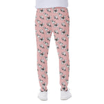 Cute French Bulldog Puppy Pattern Print Scuba Joggers