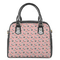 Cute French Bulldog Puppy Pattern Print Shoulder Handbag