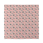 Cute French Bulldog Puppy Pattern Print Silk Bandana