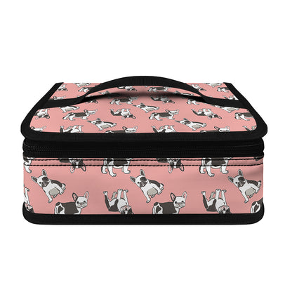 Cute French Bulldog Puppy Pattern Print Small Lunch Bag