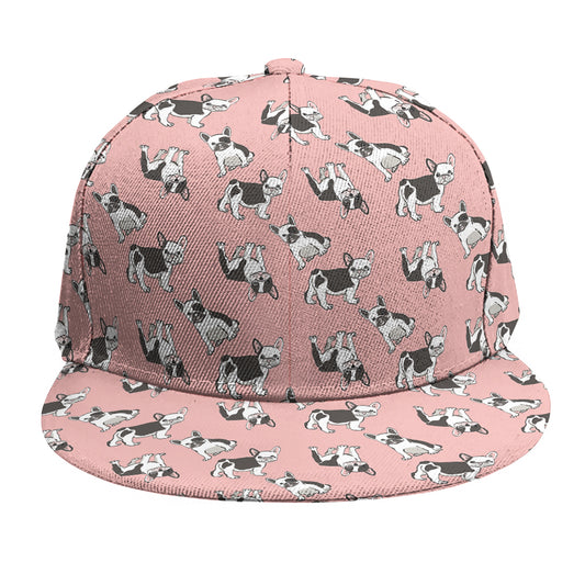 Cute French Bulldog Puppy Pattern Print Snapback Cap