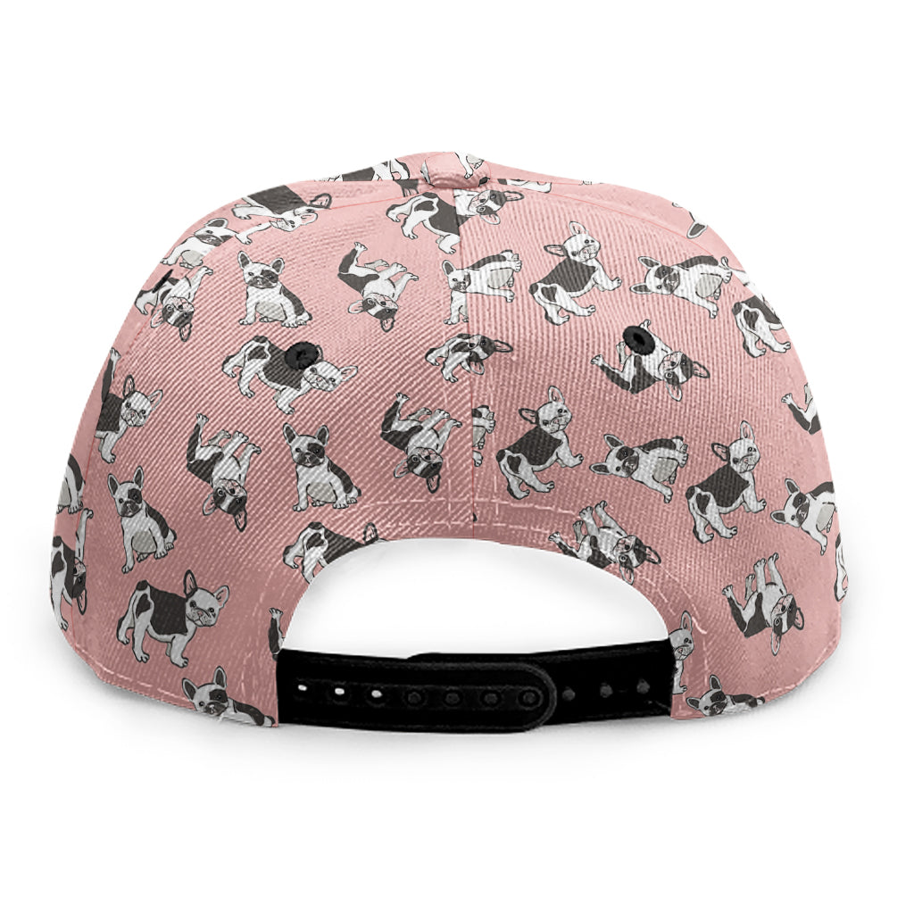 Cute French Bulldog Puppy Pattern Print Snapback Cap
