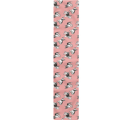 Cute French Bulldog Puppy Pattern Print Table Runner