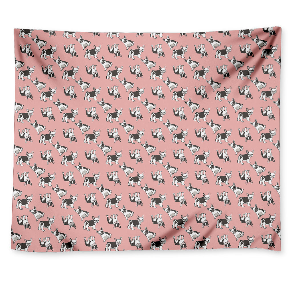 Cute French Bulldog Puppy Pattern Print Tapestry