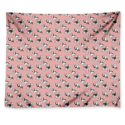 Cute French Bulldog Puppy Pattern Print Tapestry