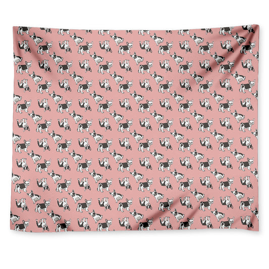 Cute French Bulldog Puppy Pattern Print Tapestry