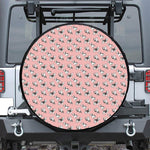 Cute French Bulldog Puppy Pattern Print Tire Cover