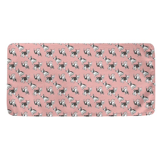 Cute French Bulldog Puppy Pattern Print Towel