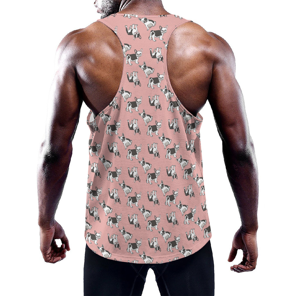 Cute French Bulldog Puppy Pattern Print Training Tank Top