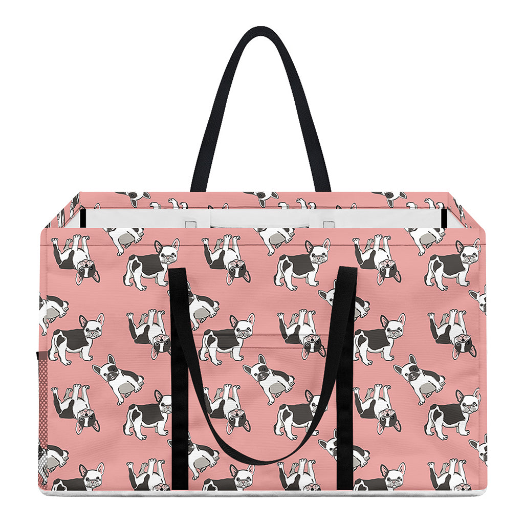 Cute French Bulldog Puppy Pattern Print Utility Tote Bag