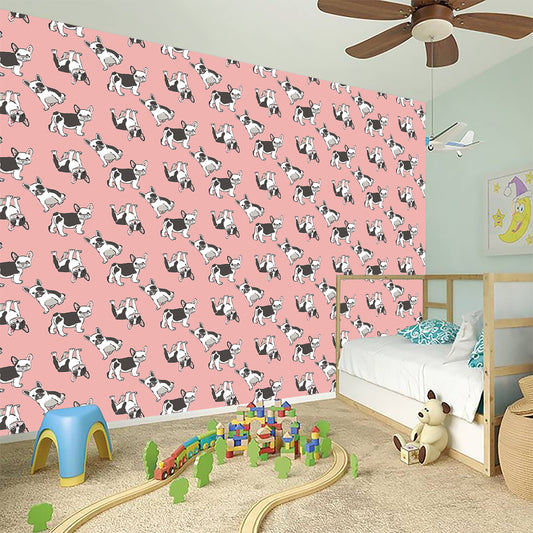 Cute French Bulldog Puppy Pattern Print Wall Sticker