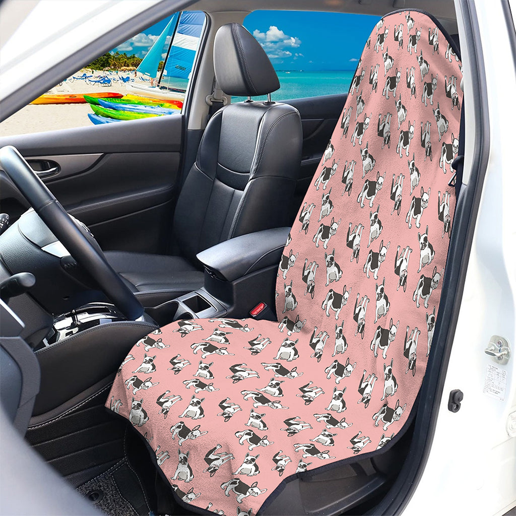Cute French Bulldog Puppy Pattern Print Waterproof Car Seat Cover