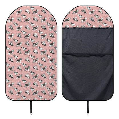 Cute French Bulldog Puppy Pattern Print Waterproof Car Seat Cover