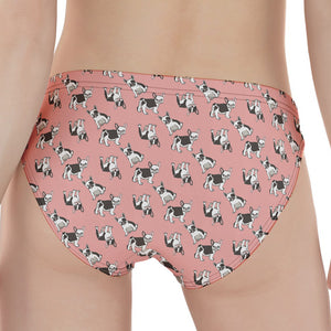 Cute French Bulldog Puppy Pattern Print Women's Panties