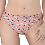 Cute French Bulldog Puppy Pattern Print Women's Thong