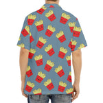 Cute French Fries Pattern Print Aloha Shirt