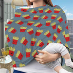 Cute French Fries Pattern Print Baby Seat Cover