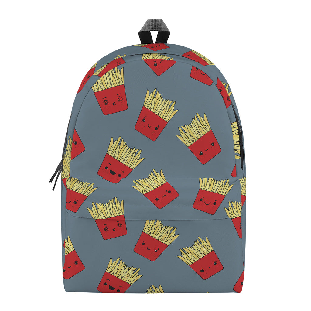 Cute French Fries Pattern Print Backpack