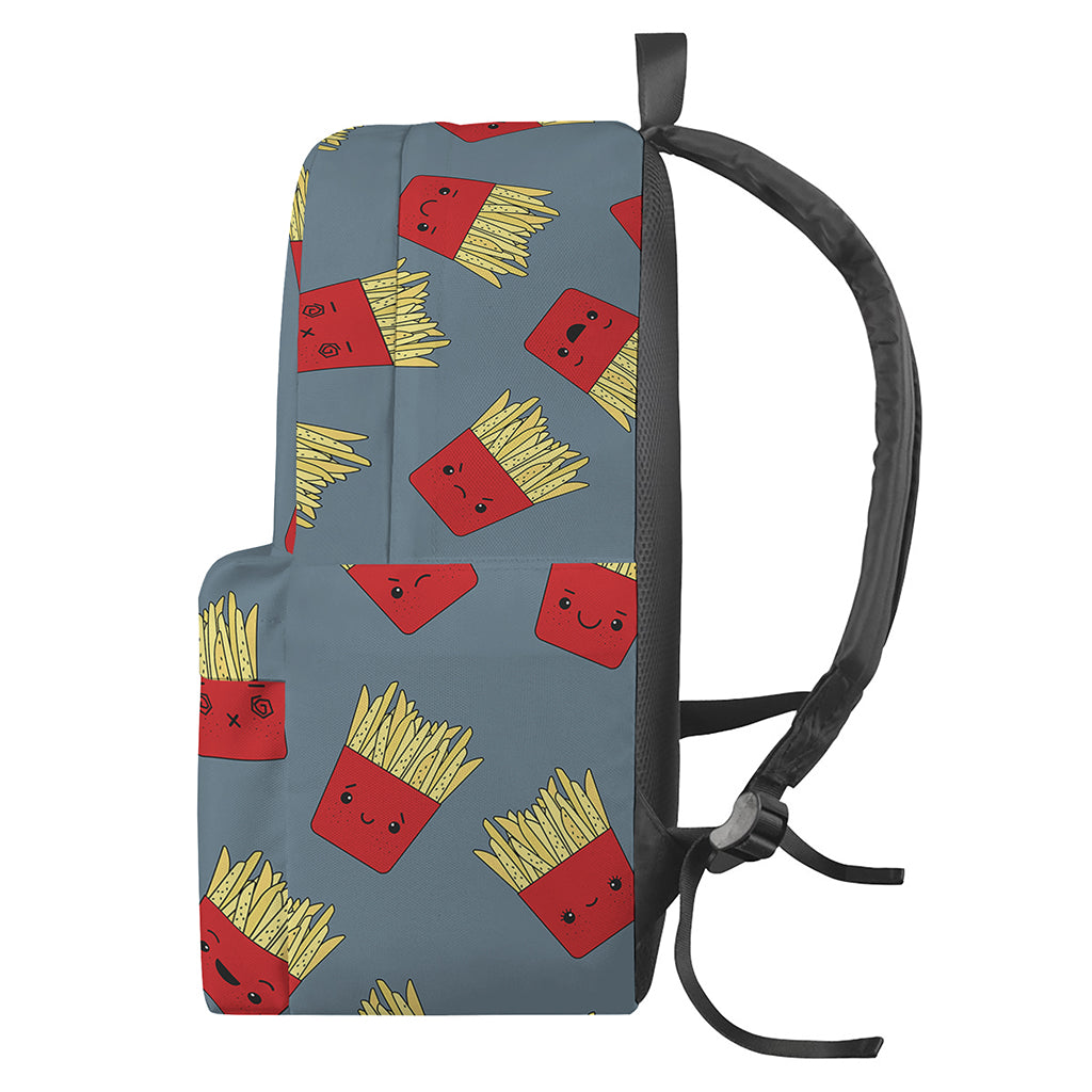 Cute French Fries Pattern Print Backpack