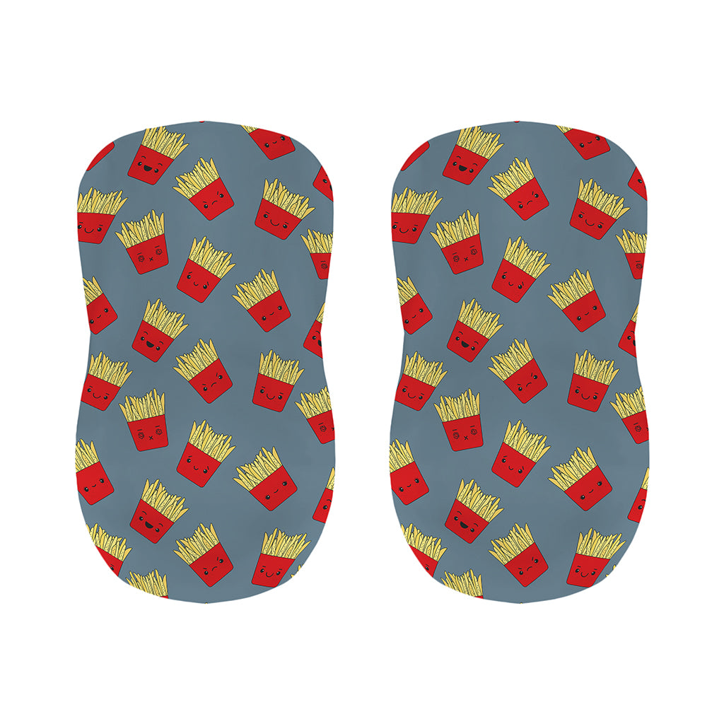 Cute French Fries Pattern Print Bar Stool Covers