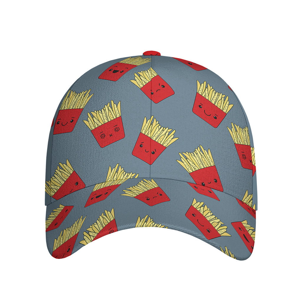 Cute French Fries Pattern Print Baseball Cap