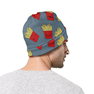 Cute French Fries Pattern Print Beanie