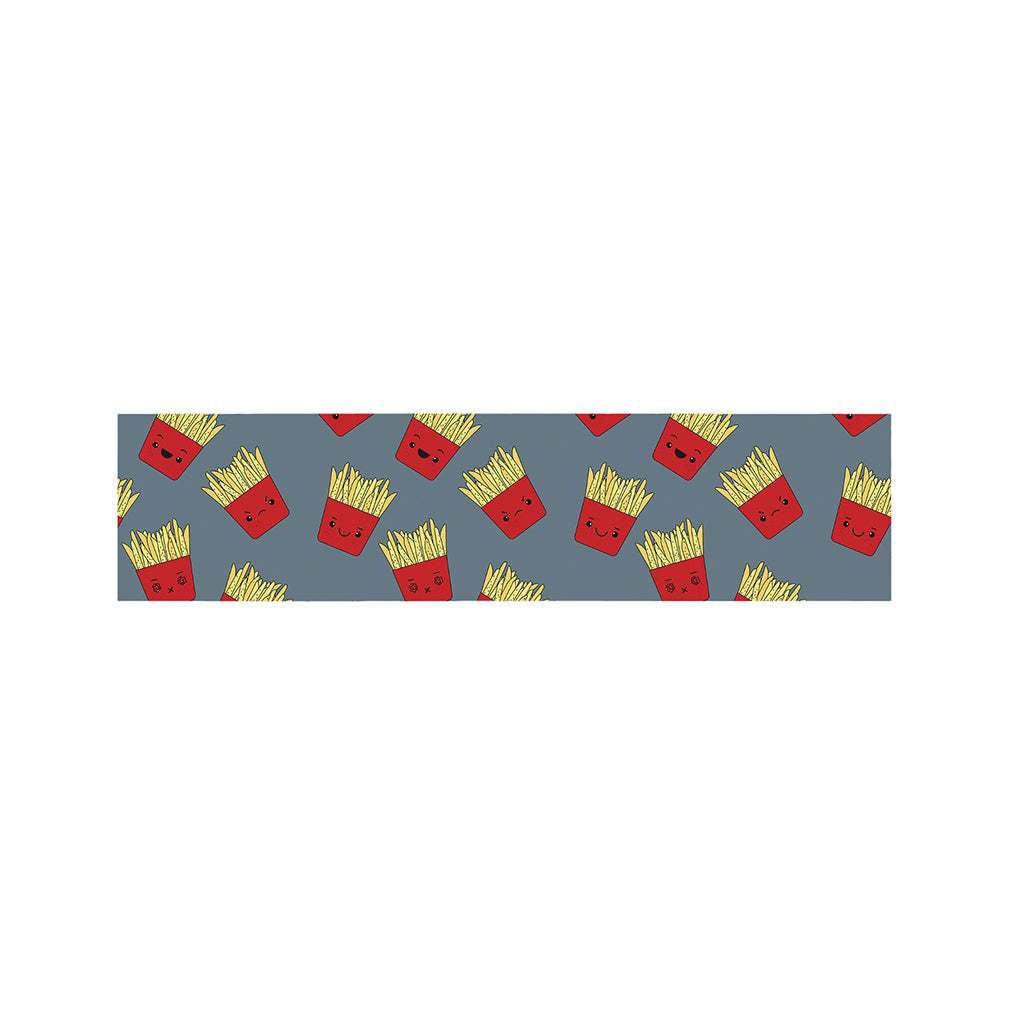 Cute French Fries Pattern Print Bed Runner