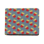 Cute French Fries Pattern Print Bifold Wallet