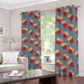 Cute French Fries Pattern Print Dimout Grommet Curtains