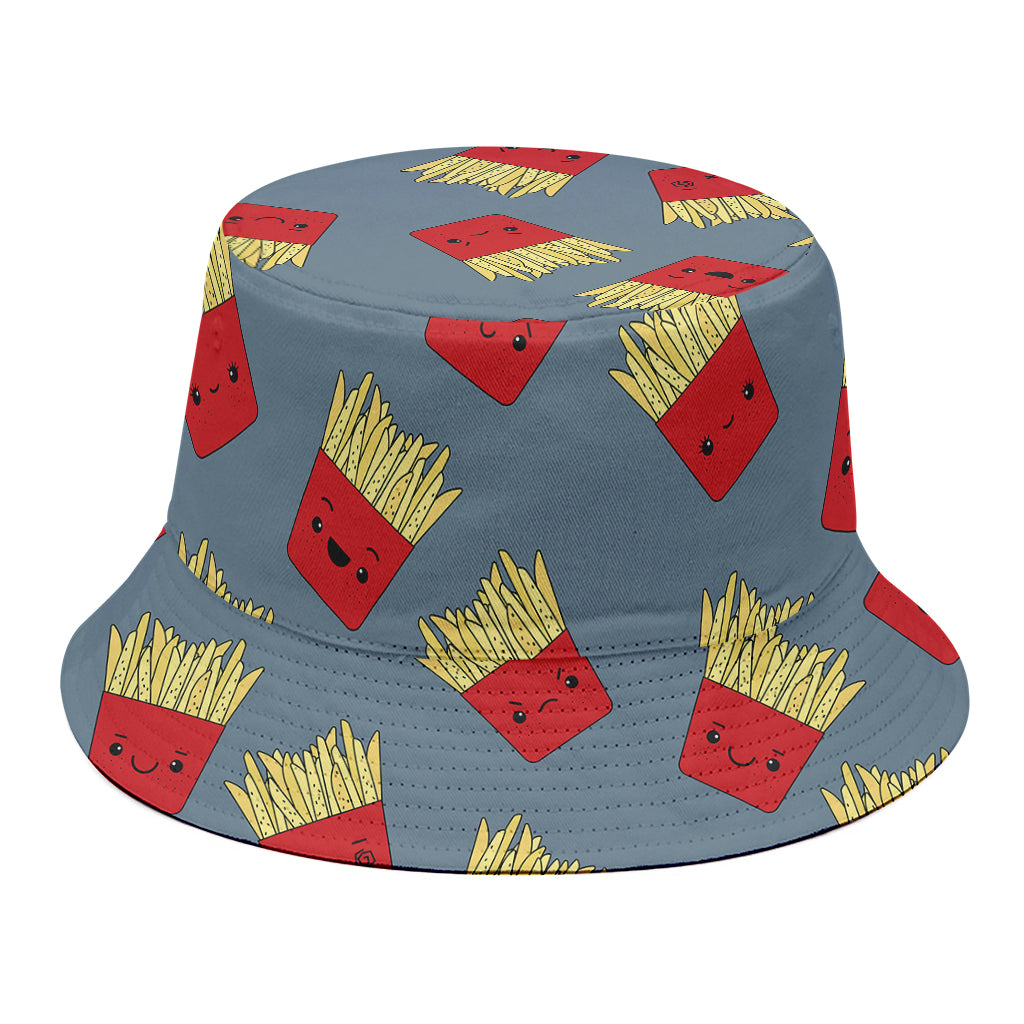 Cute French Fries Pattern Print Bucket Hat