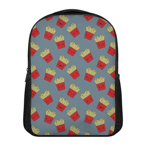 Cute French Fries Pattern Print Casual Backpack