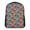 Cute French Fries Pattern Print Casual Backpack