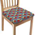 Cute French Fries Pattern Print Chair Cushion Cover